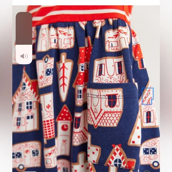 Hanna Andersson Red and Blue Striped Dress - Picture 3 of 5